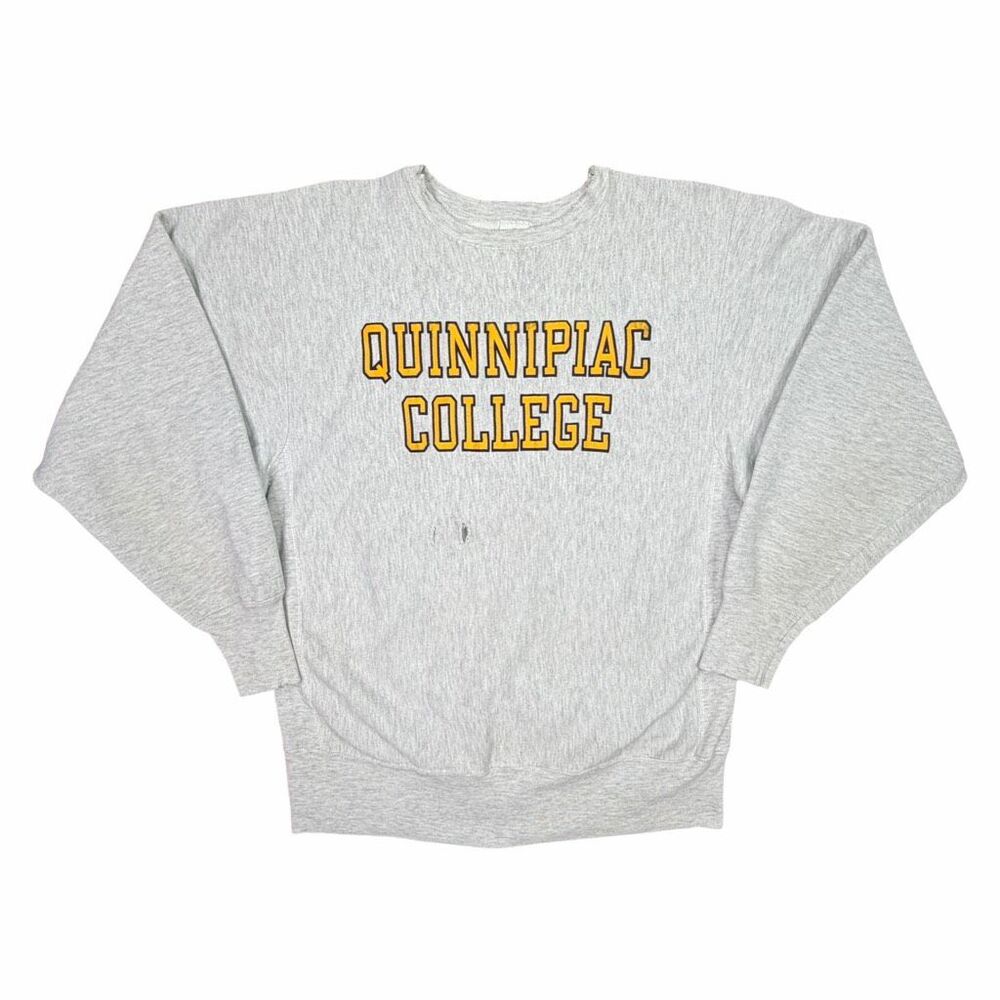 Vintage Champion Reverse Weave Quinnipiac College Crew Neck - Size XL